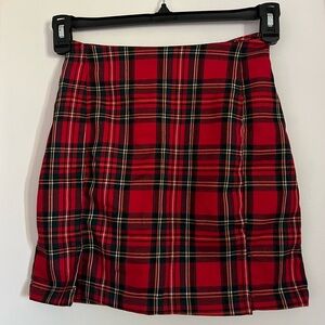 Brandy Melville Red Mini Skirt